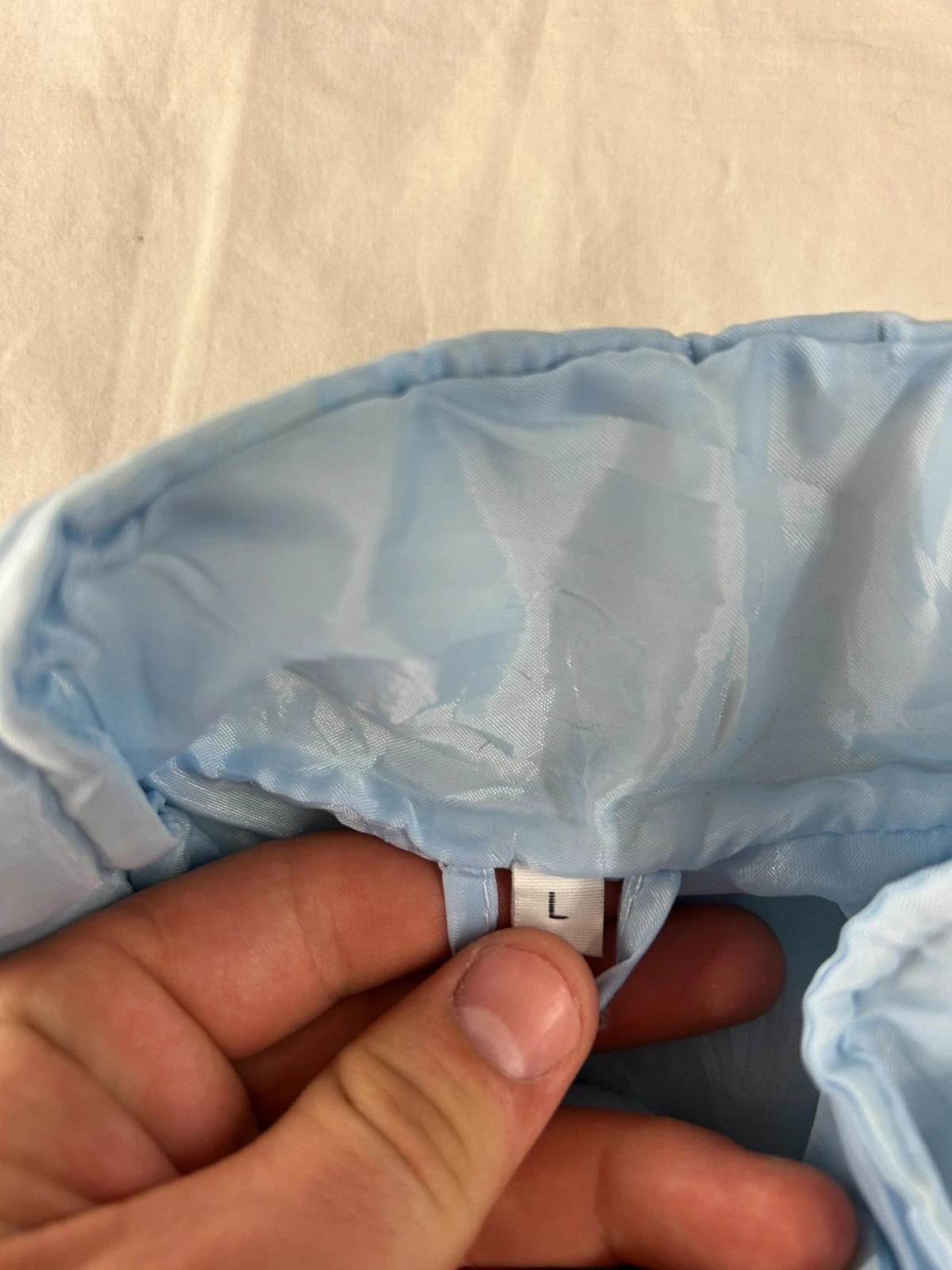 Veste matelassée bleu clair vintage – photo 8